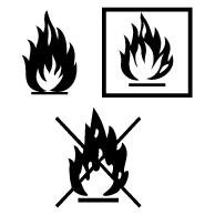 Значок огнеопасно знак огнеопасно символ огнеопасно знак огнеопасно на упаковке знаки 41
