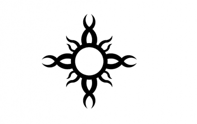 Скачать dxf - Татуировки солнце солнце тату узоры трайбл солнышко солнце