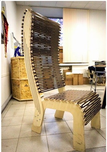 Скачать dxf - Мебель из фанеры стулья стул из фанеры кресло