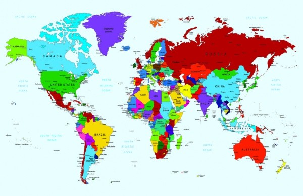 Карта мира на английском карта мира политическая карта мира страны