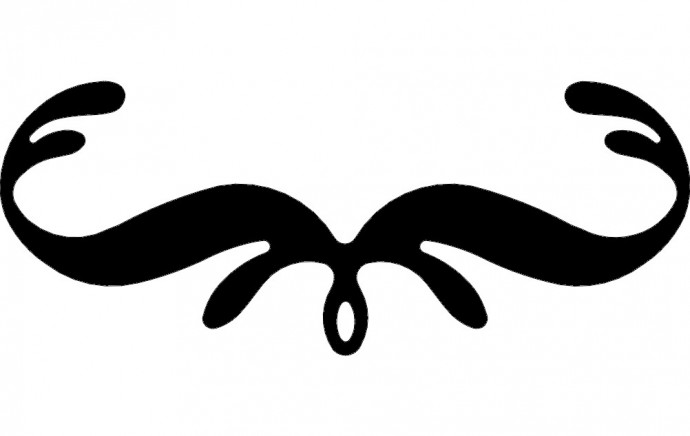 Скачать dxf - Усы вектор чб усы черно белый рисунок усы