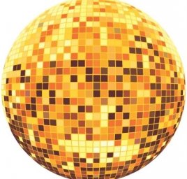 Шар диско диско шар желтый шар дискотечный шар шары 5220