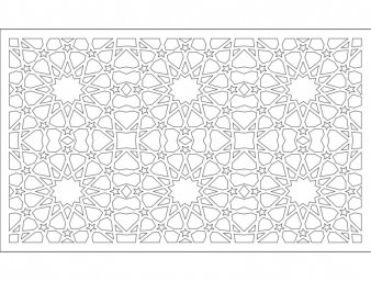 Скачать dxf - Раскраски геометрические узоры геометрический узор узор арабеска раскраска
