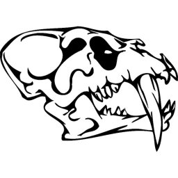 Скачать dxf - Череп собаки рисунок черепа страшные животных эскизы череп