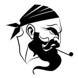 Рисунок векторный рисунок пират борода