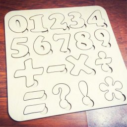 Алфавит из фанеры цифры из фанеры буквы деревянная азбука деревянный