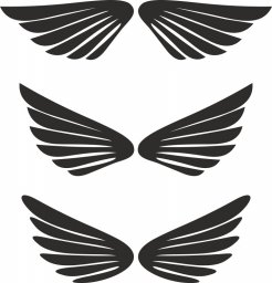 Наклейка крыло логотип крыло two wings фо виниловая наклейка крылья