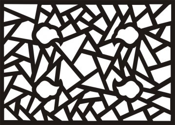 Хаотичный орнамент паттерн для резки графический дизайн орнамент геометрический трафарет