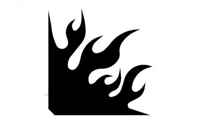 Скачать dxf - Значок огня пламя значок иконка огонь иконка пламя