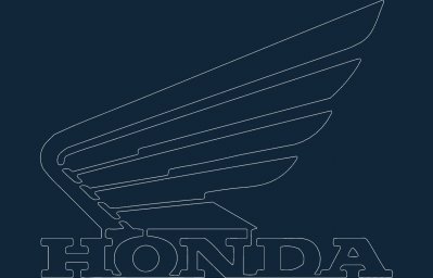 Скачать dxf - Honda moto эмблема honda лого крылья honda мотоцикл
