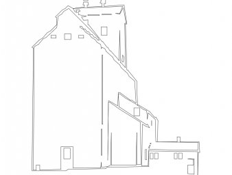 Скачать dxf - Архитектурные эскизы элеватор раскраска здание рисунки загородный дом