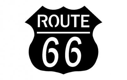 Скачать dxf - Route 66 лого route 66 эмблема route 66