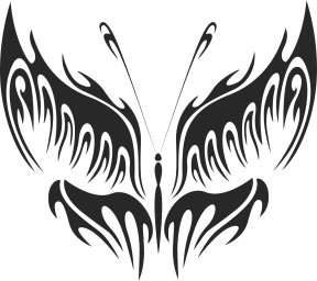 Бабочки векторные бабочка трайбл графическая бабочка трафарет бабочки трафареты для