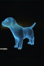 Ночной светильник ночник светодиодный собака ночник собака svetoch / деревянная