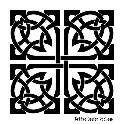 Скачать dxf - Кельтский орнамент кельтские узоры кельтские квадратные узоры кельтские