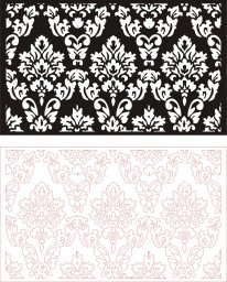 Узор кружево кружевной рисунок рулонная штора дамаск (принт вензель дамаск) текстиль 497