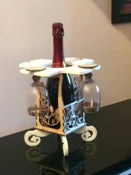 Подставка для бутылок подставка для вина минибары для лазерной резки