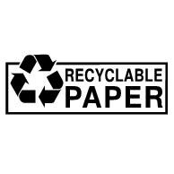 Логотип recycle paper paper saved логотип наклейки логотип переработки 58