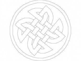 Скачать dxf - Кельтские символы кельтский орнамент узоры кельтские кельтский узел
