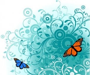 Бабочка узор фоны с бабочками бабочки орнамент бабочки бирюзовый