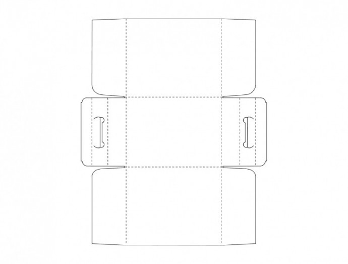 Скачать dxf - Трафарет конверта для денег развертка для коробки из