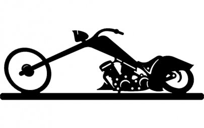 Скачать dxf - Трафарет мотоцикла мотоцикл рисунок силуэт мотоцикл вектор чб