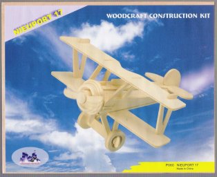 Сборная модель деревянная самолет ньюпорт 17 p060 деревянные модели деревянная