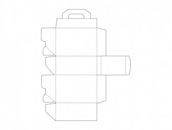 Скачать dxf - Трафарет коробочки шаблон коробочек шаблон коробочки из бумаги