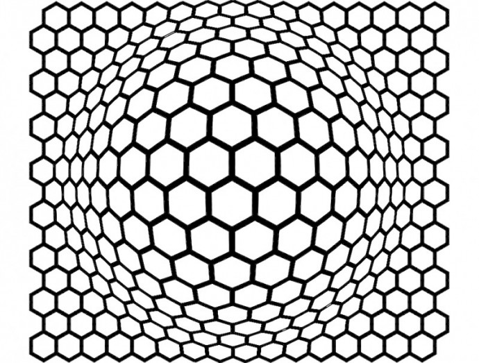 Скачать dxf - Соты шестиугольники фон гексагон соты эскиз графит графен