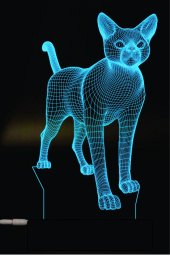 Голограмма кота 3д светильник кот голограмма кошки 3 д светильник