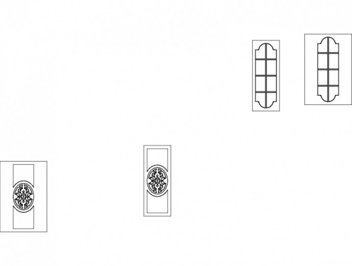 Скачать dxf - Орнамент узор орнамент узоры китайский орнамент двери вектор