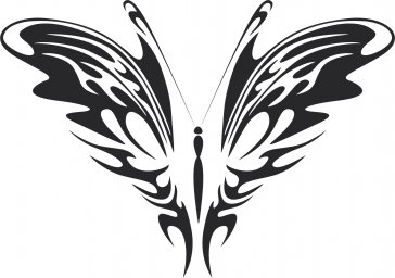Скачать dxf - Бабочки векторные бабочка вектор чб трафарет бабочки бабочка