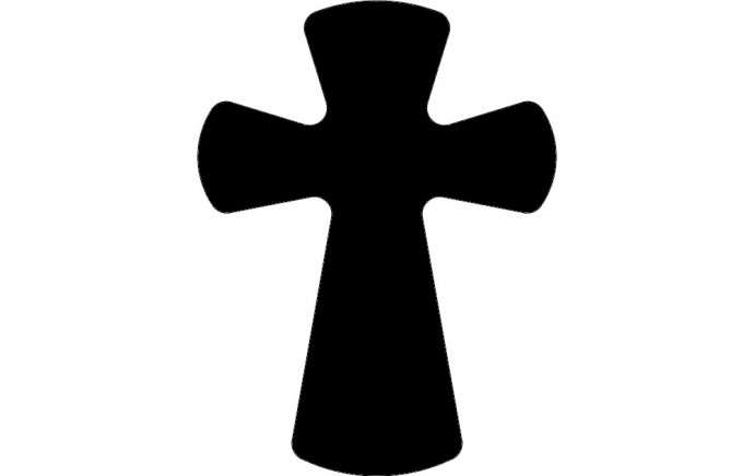 Скачать dxf - Крест легкое тату крест крестик трафарет силуэт крест
