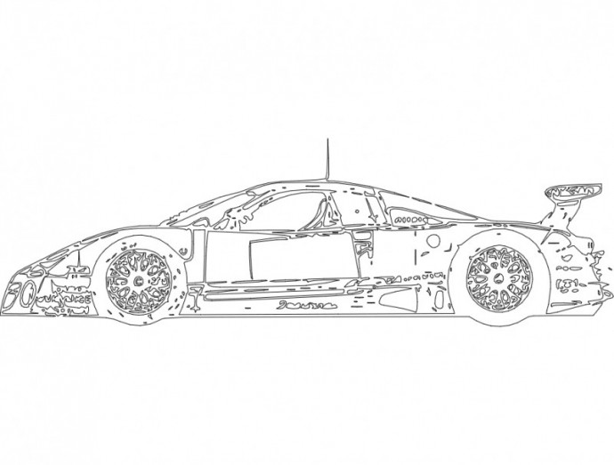 Скачать dxf - Автомобиль рисунок автомобиля раскраска спорткар макларен рисунки машины