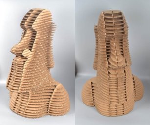Скачать dxf - Современная скульптура деревянная скульптура картонные поделки абстрактные фигуры