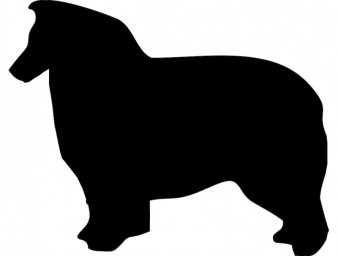 Скачать dxf - Ньюфаундленд силуэт собака силуэт собаки силуэты животных животные
