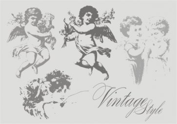 Ангелочек вектор винтаж ангел винтаж вектор эскизы татуировок ангел стоковые