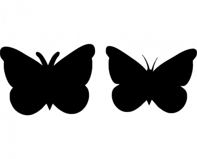 Скачать dxf - Бабочки силуэт бабочки векторные бабочка вектор контур бабочка