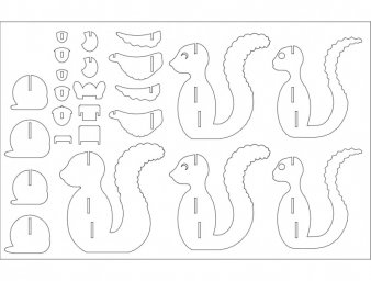 Скачать dxf - Шаблоны для выпиливания трафареты шаблоны 3д из фанеры