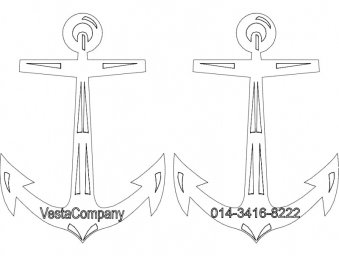 Скачать dxf - Якорь контур якорь карандашом поэтапное рисование якоря якорь