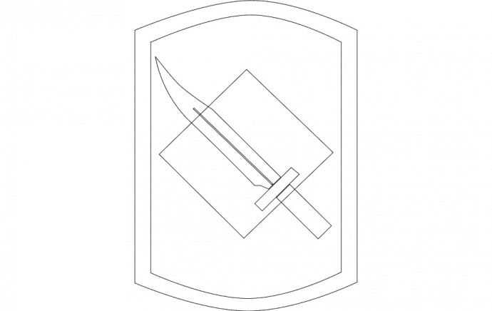Скачать dxf - Рисунок щита щит и меч иконка рисунок щит