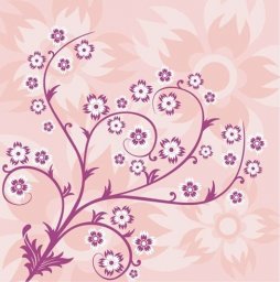 Узор фиолетовые завитушки цветы абстракция цветочный орнамент розовый цветы иллюстрации 672