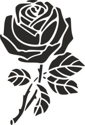 Скачать dxf - Роза трафарет для вырезания трафарет розы трафарет розы