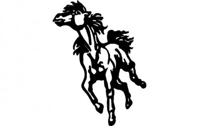 Скачать dxf - Силуэт бегущей лошади для выжигания лошадь силуэт стилизованный