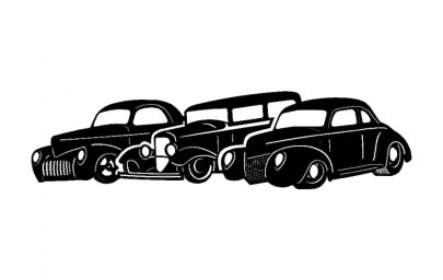 Скачать dxf - Силуэт автомобиля автомобиль рисунок старинный автомобиль винтажные автомобили