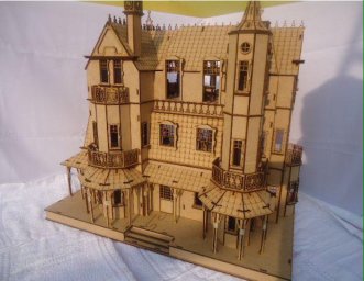 Кукольный домик замок из фанеры замок из фанеры лазерная резка