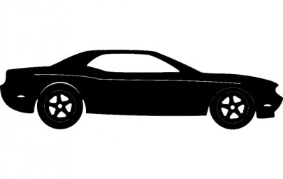Скачать dxf - Автомобиль силуэт иконка автомобиль спорткар легковая машина иконка