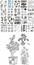 Растение графика чернобелые растения для печати эскизы узоры рисунки Распознать