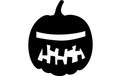 Скачать dxf - Силуэт хэллоуинской тыквы halloween тыква иконка тыква хэллоуин