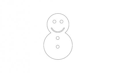Скачать dxf - Рисунок несложный снеговик рисунок снеговики веселый снеговик